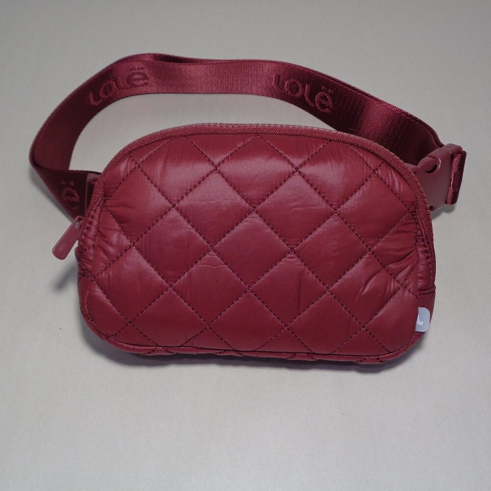 Lolë / Lole / QUILTED / Red / Nylon / New Women's Belt - Shoulder Bag